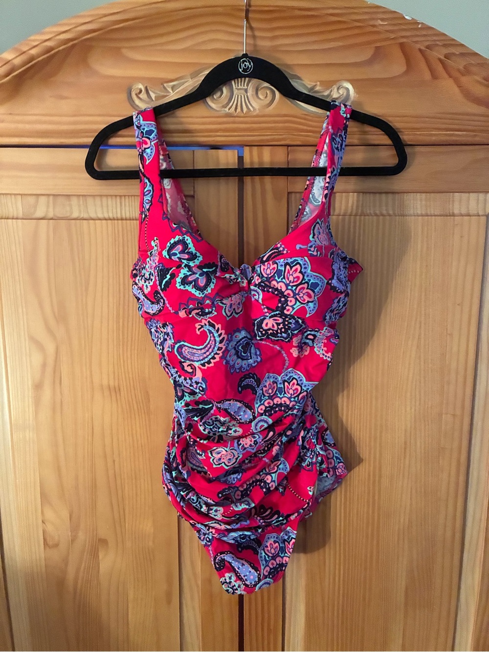 Talbots Pink Paisley One-Piece Swimsuit